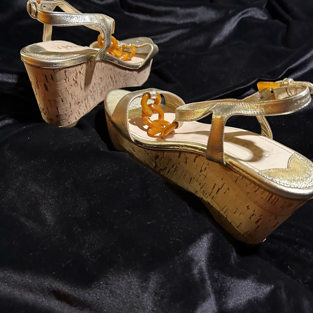 COPY - COPY - Prada cork heel platform sandals - Picture 5 of 6